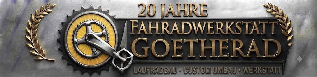 logo fahrradverleih am goetheturm liegeradservice Logo des Fahrradverleihs am Gottherturm mit Werkzeugsymbolen.